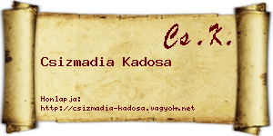 Csizmadia Kadosa névjegykártya